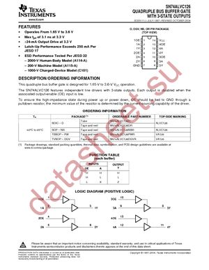 SN74ALVC126DGVR datasheet  